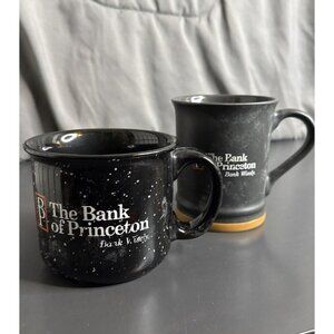 The Bank Of Princeton Coffee Cup Mug Lot Of 2